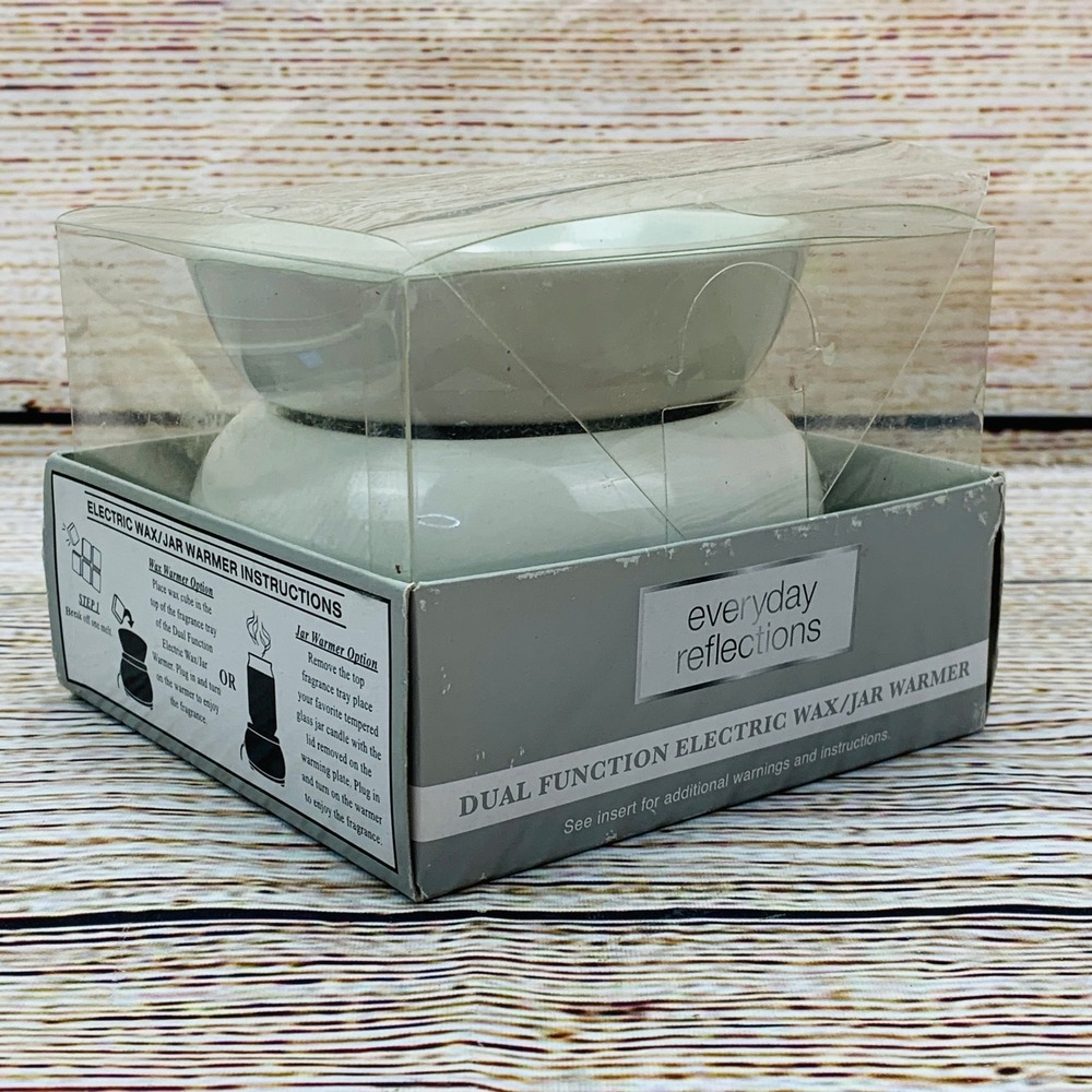 Everyday Reflections Electric Wax Warmer Dual‎ Function Candle & Jar  Warmer